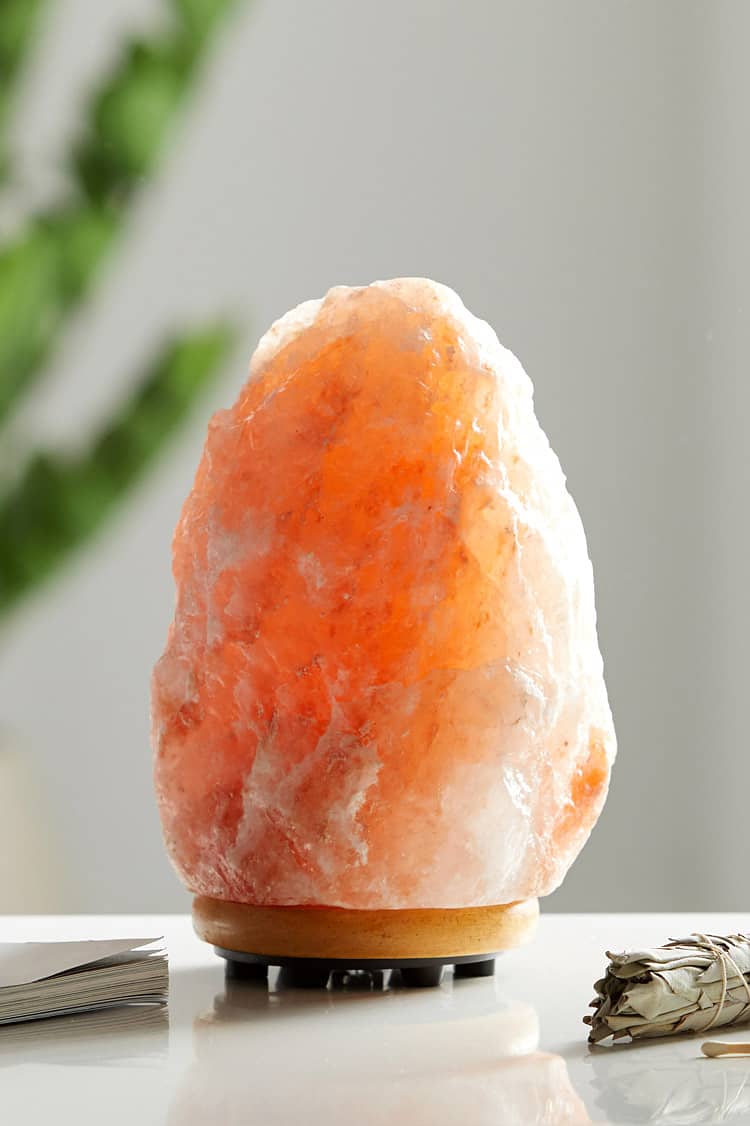 Himalayan salt lamp pink color customised shape and natural shape 3