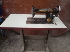 sewing machine and table