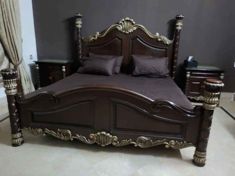 wooden bed/ king size bed/ bed set / bridal bed 5