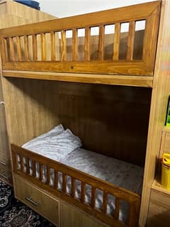 Solid wooden bunk bed for sale 0