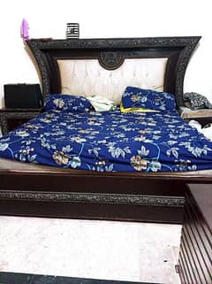 bed with mattress