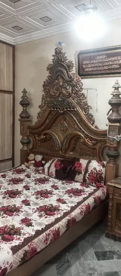 king double bed set fresh condition