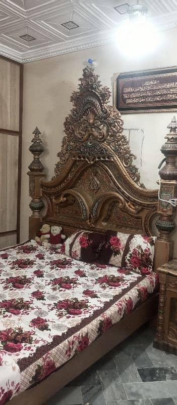 king double bed set fresh condition 3