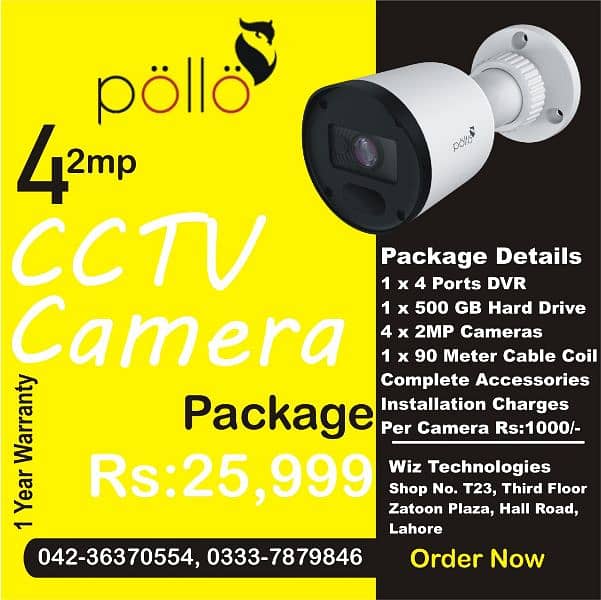 4 Cameras Package (Always Buy Original Products) 0