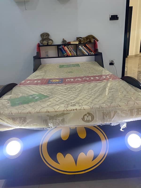 Kids Car Bed | Kids Car Bed with Mattress | Kids Batman Car Bed 8