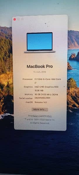 Macbook Pro 2018 15"inch 8