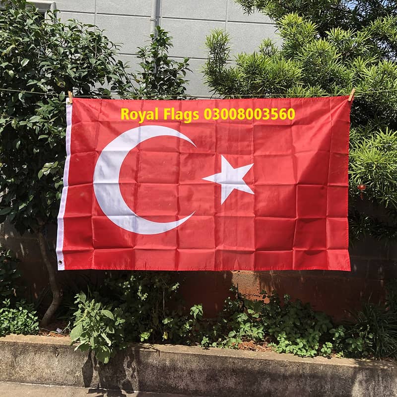 China Flag , Turkey Flag , Indoor Company Flag for CEO office 14