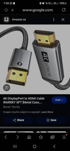 Display port to hdmi brand new Warrky brand 0