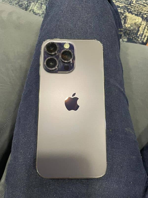 iphone 14 pro max ,256 gb Pta approved, dual physical deep purple 2