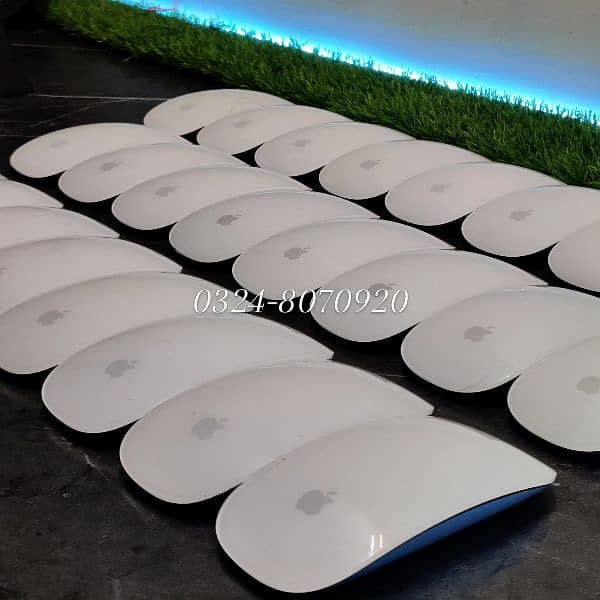 Apple magic 1 & 2 Mouse Rechargeable Touch Surface Gestures White 3 in 7