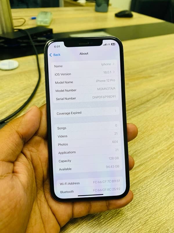 Iphone 12 Pro 128 GB PTA Approved 5