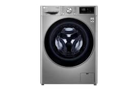 8Kg Front Load Washer, AI DD, Steam, Silver Color