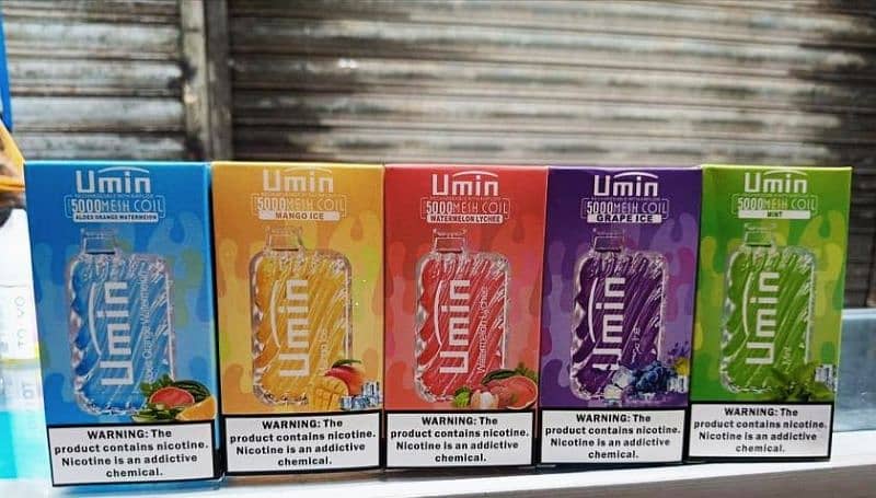 Umin 5000 puffs all flavor available. 0