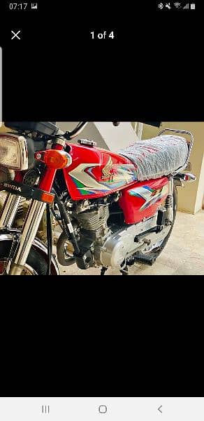 Honda CG 125 2023 ( 8 month) Karachi No 2