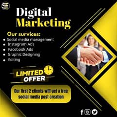 Social media marketing and graphic designing survices