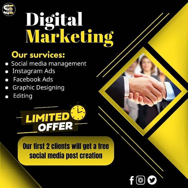 Social media marketing and graphic designing survices 0