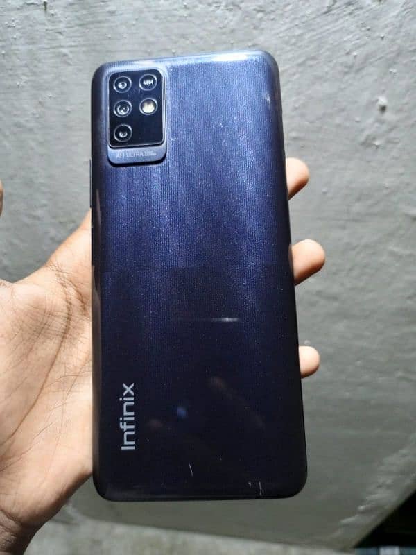 Infinix note 10 with box 6 128 10by 10 urgent sale 2