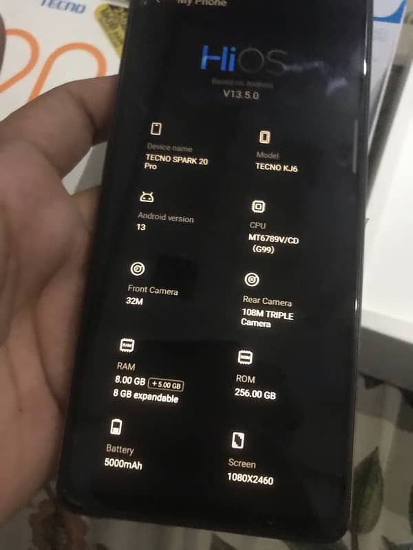 Tecno spark 20 pro 16/256gb 8 months warranty available 7