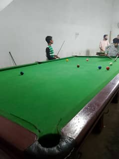 6 × 12 Snooker table,ball set, 2sticks.