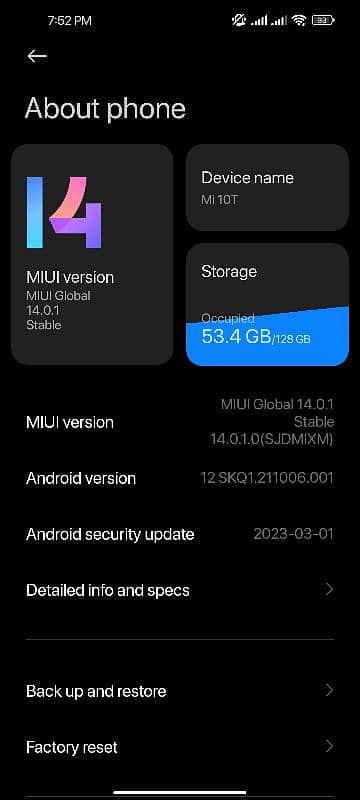 mi 10T official PTA approved 8 256gb 5