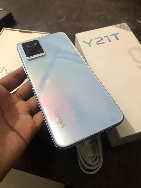 Vivo Y21T for urgent sale with box pack 03216171455 Whastapp 3