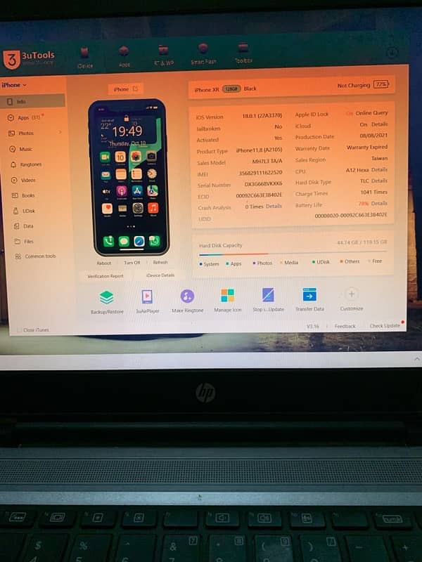 Iphone XR Non Pta 128 GB 9