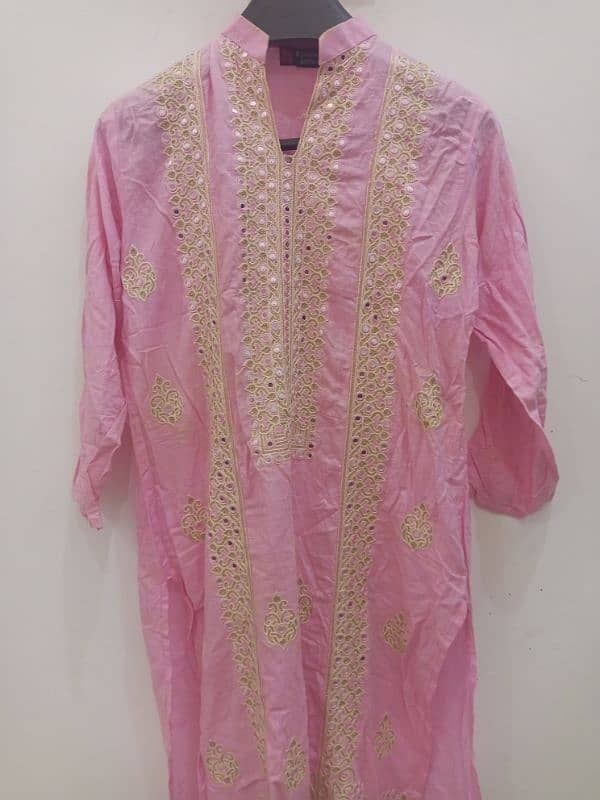 shisha work light pink dress 1