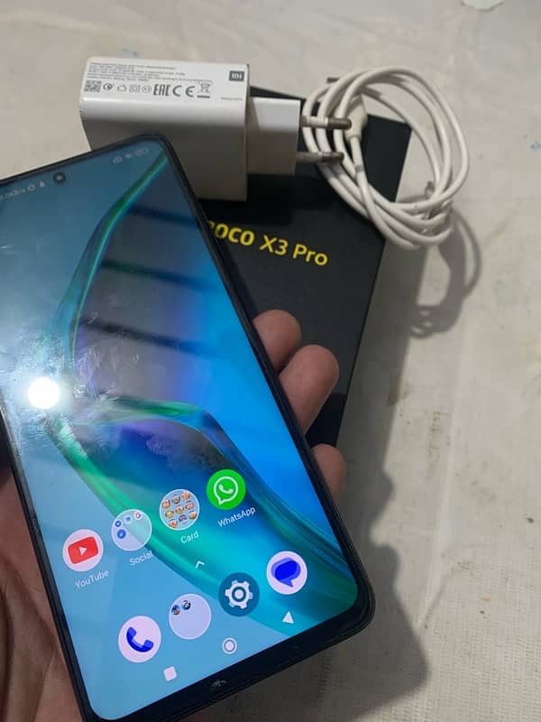 Pocco x3 Pro 8/256 With full box orignal charger snapdragon 865+ 6