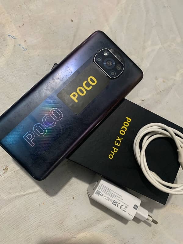 Pocco x3 Pro 8/256 With full box orignal charger snapdragon 865+ 7