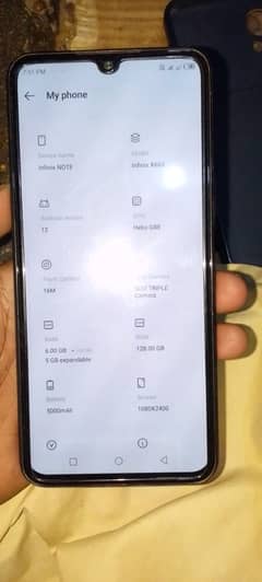 Infinx note 12 6gb128gb