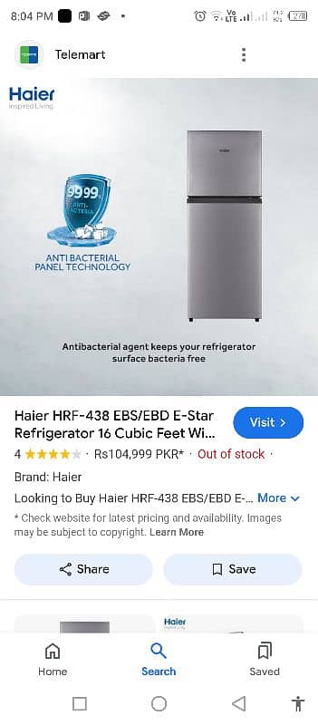 Haier full size fridge available 0