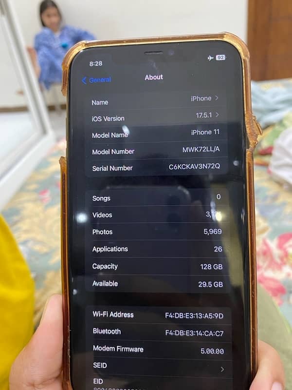 Iphone 11 128gb non pta 10/10 condition Black color 7