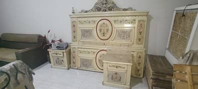 bed set dressing side tables