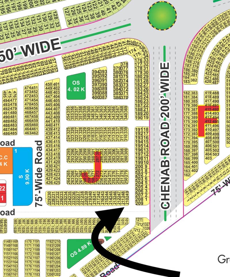 10 Marla Residential Plot Backing Commercial Area for Sale in CC BB Block ,LDA City, Lahore 1