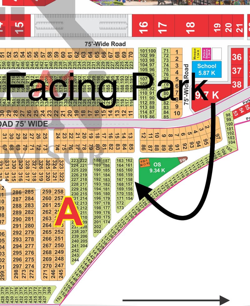 10 Marla Park-Facing Residential Plot For Sale In Block A, LDA City, Lahore 1