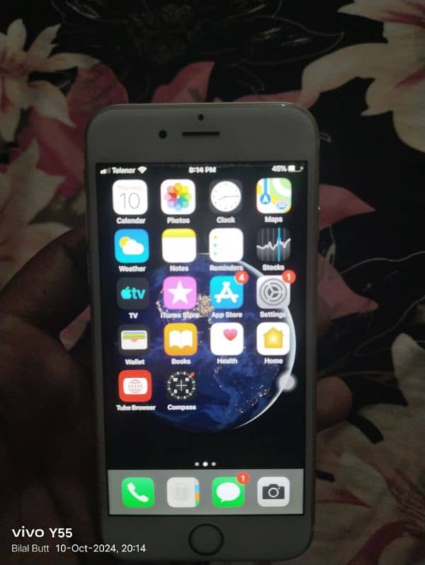 i phone6s PTA approved 32gb 80% BH with working finger print 8/10 2