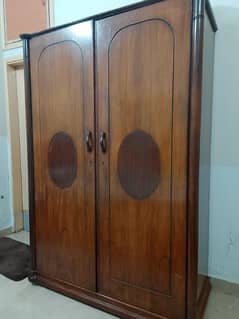 2 door solid shesham wood wardrobe