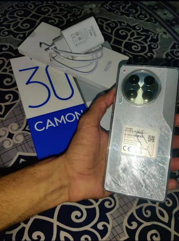 Tecno Camon 30 12/256gb 10/10 condition complete box 2