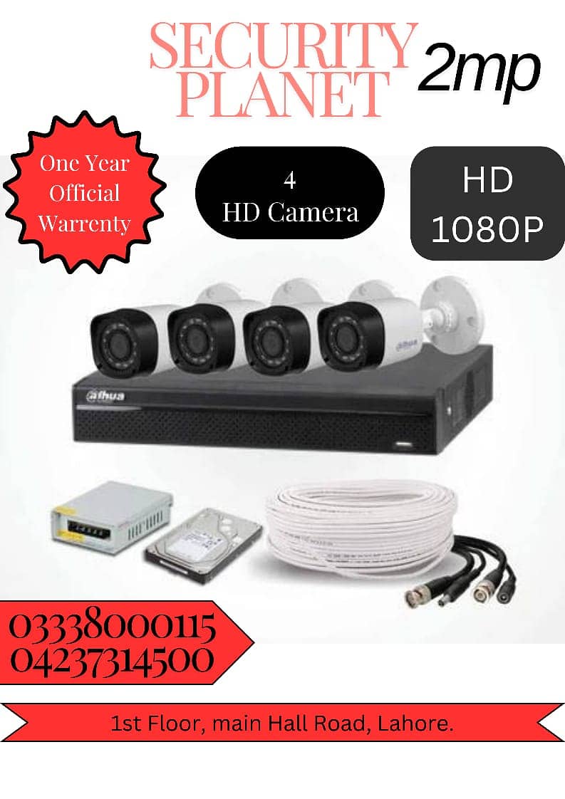 CCTV Dahua Security Cameras / 4 Cameras 2mp Package / cctv / dvr 0