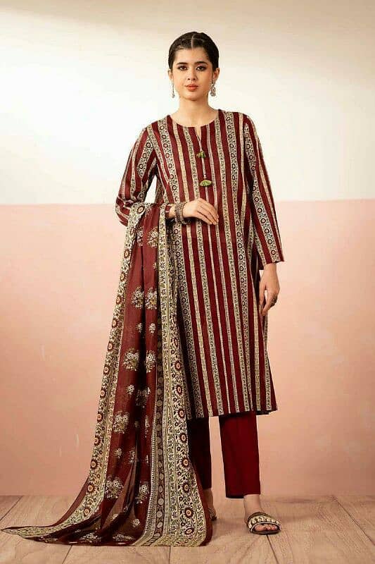 ladies dress/3 pc suit/casual/formal/stylish board/khaddar/dhanak 4