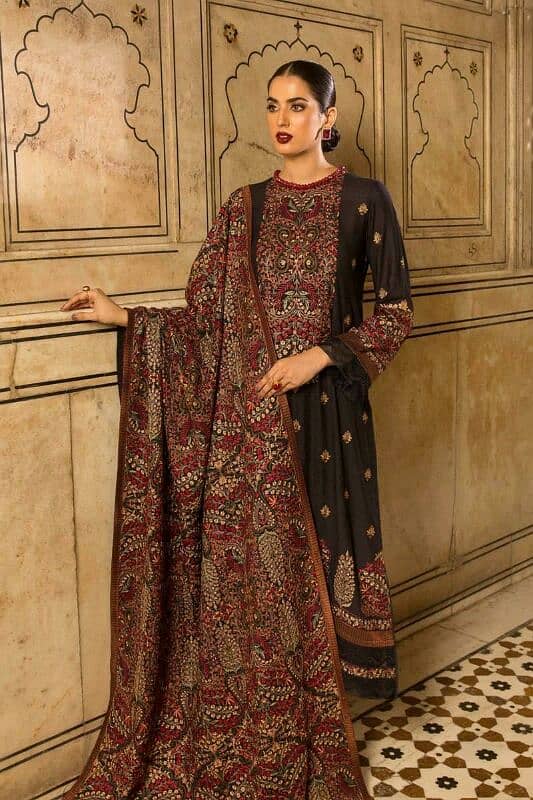 ladies dress/3 pc suit/casual/formal/stylish board/khaddar/dhanak 8