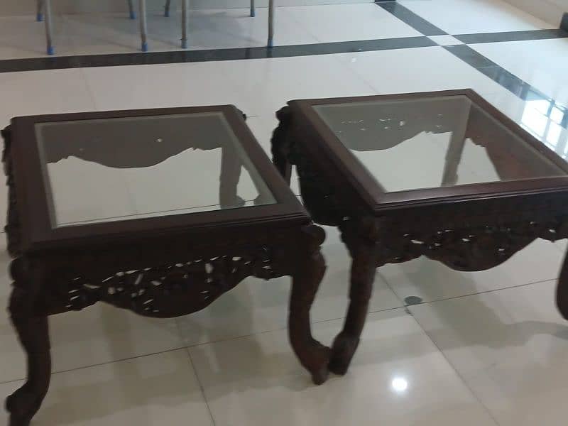 Wooden Carving Table Set 0