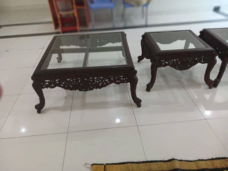 Wooden Carving Table Set 2