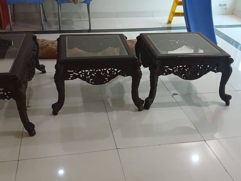 Wooden Carving Table Set 3