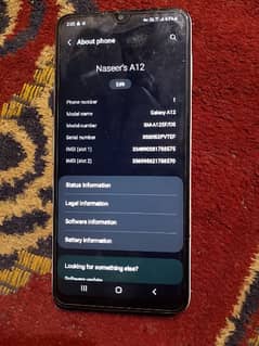 Galaxy A12 4+64 10/10 Condition