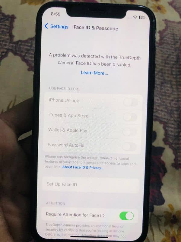 iPhone x 256gb PTA Approved 8