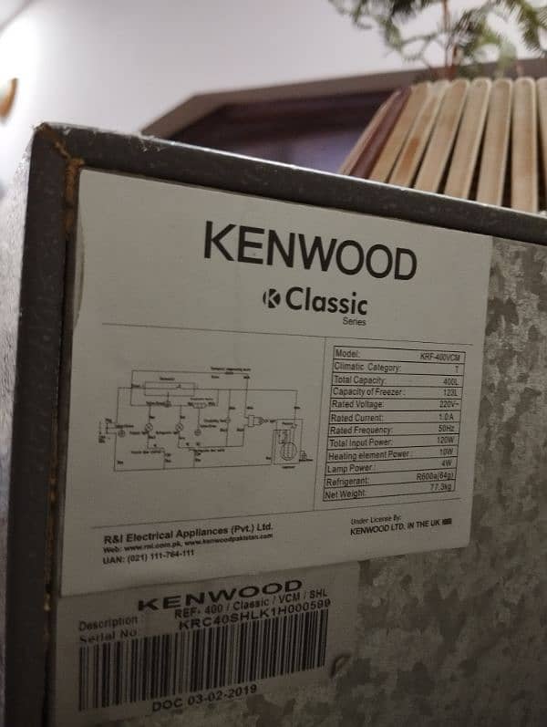 Kenwood Refrigerator 14.1 CB ft For Sale 9