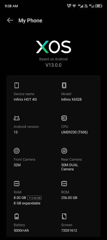 Infinix Hot 40 i 8