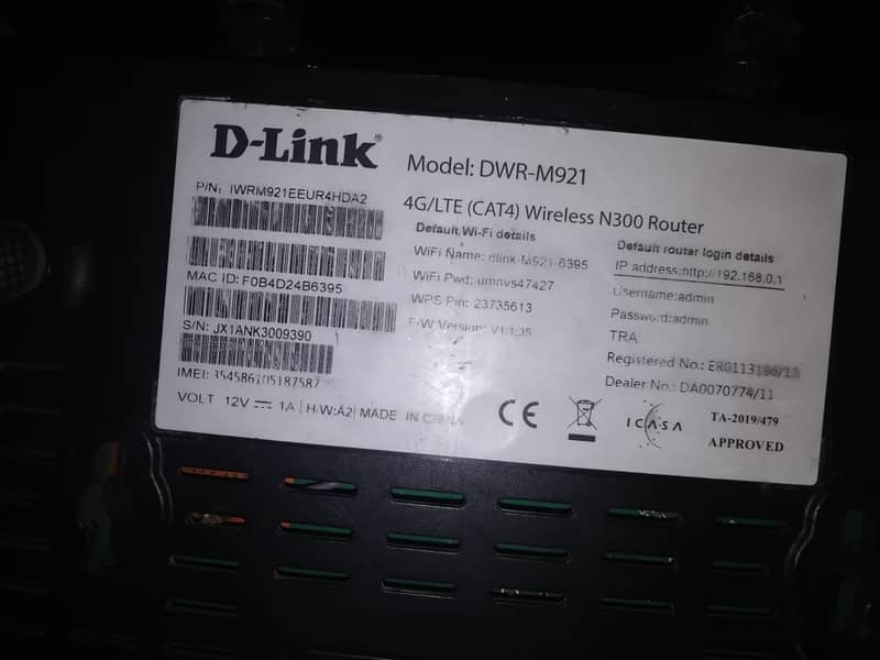 D-LINK ROUTER DWR-M921 2