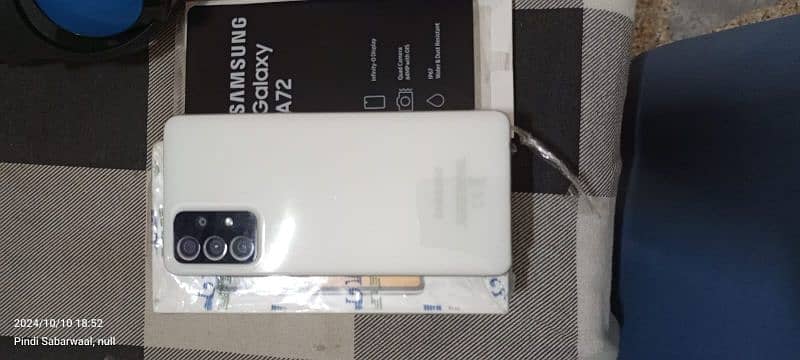 samsung A72 zero phone PTA approad 8/256 3